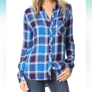 Rails Hunter Long Sleeve Button Down Top